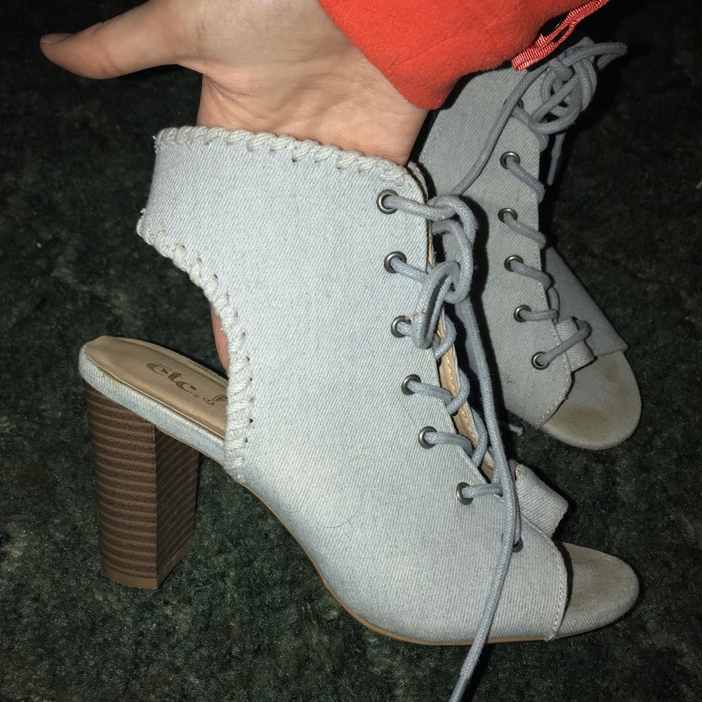 Lace up heels